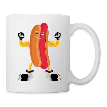 Hot Dog Bodybuilding Fitness Gym Cadeau - Mug blanc - blanc - Droite