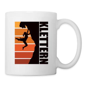 Felsklettern – Kletterin - Tasse - Weiß - Rechts