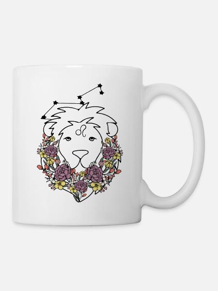 Zodiac Flower Retro - Mug - white