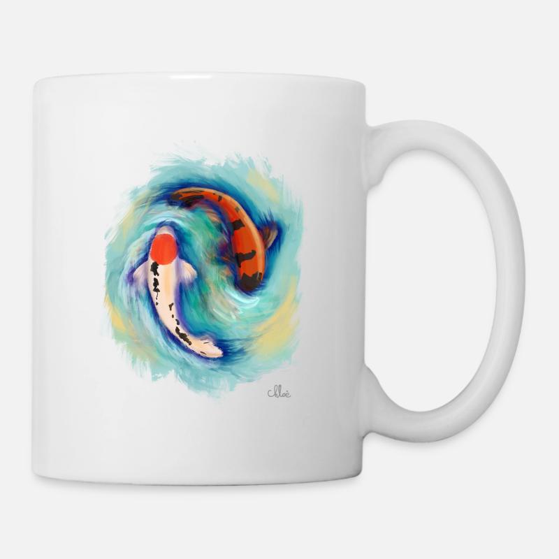 Étang de Koi - Mug blanc - blanc
