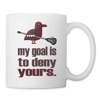 lacrosse lax lacrosseschläger lacrosse-mon objectif est - Mug blanc - blanc - Droite