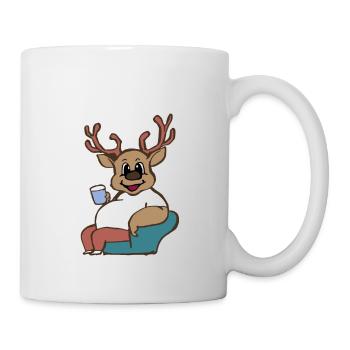 my deer friend, Geschenk für Männer Frauen, Kinder - Tasse - Weiß - Rechts