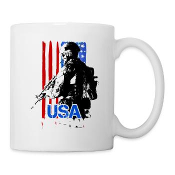 USA VETERAN ELDER ARMY MEMORIAL DAY - Mug - white - Right