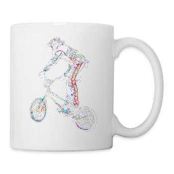 BMX-Rennen - Tasse - Weiß - Rechts