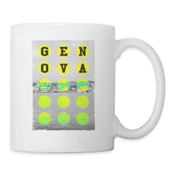 Gênes Italie City Skyline Home Love Holiday - Mug blanc - blanc - Droite