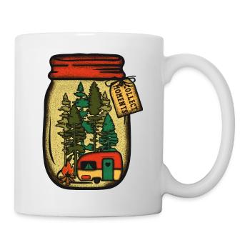 Sammeln Sie Momente Camping - Tasse - Weiß - Rechts