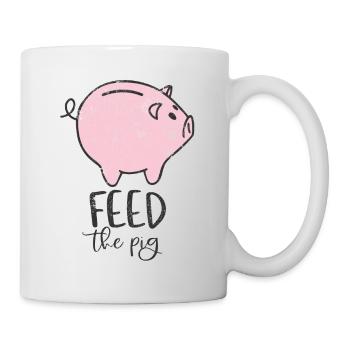 SAVE MONEY SHARES PIGGY BANK SPAR MOTIF - Mug - white - Right