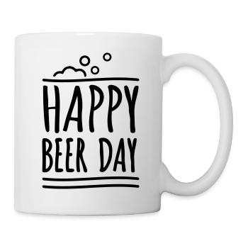 Happy beer day - bière d'anniversaire - Mug blanc - blanc - Droite