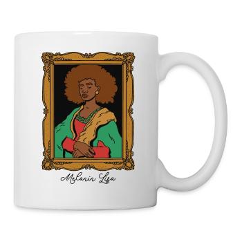 Melanin Lisa lustige Kunst Melanin Lisa lustige Ku - Tasse - Weiß - Rechts