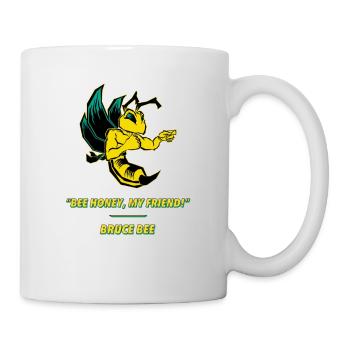 Bruce bee turquoise - Mug - white - Right