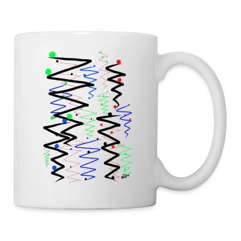 Destinations colorées. - Mug blanc - blanc - Droite