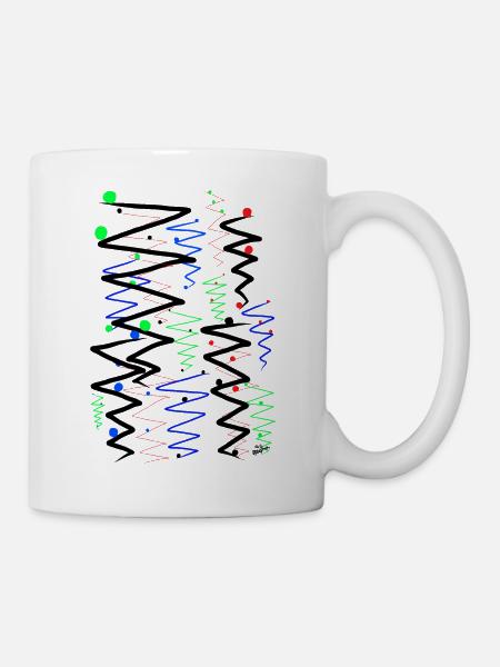 Bunte Reiseziele. - Tasse - Weiß
