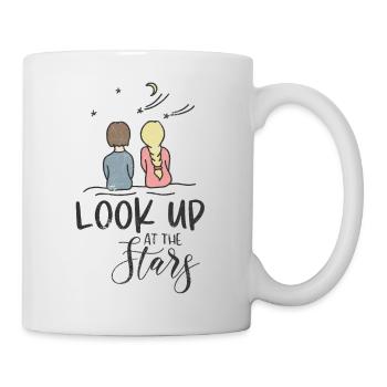 STARS STARS UNIVERSE UNIVERSE ROCKET EARTH MOTIF - Mug - white - Right