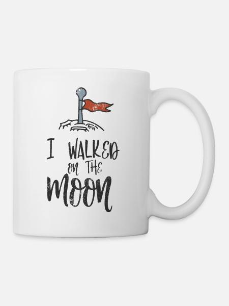 MOND PLANET UNIVERSUM PLANETEN ASTRONAUT MOTIVE - Tasse - Weiß