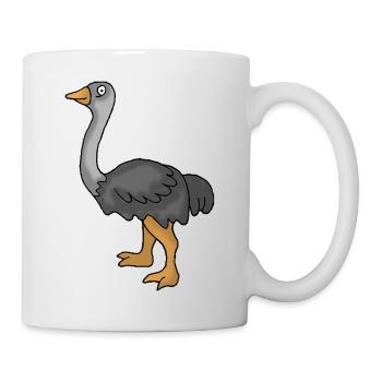 Strauß / Emu - Tasse - Weiß - Rechts