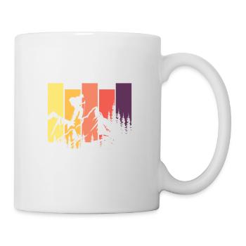 Hike more worry less T-Shirt - Mug - white - Right