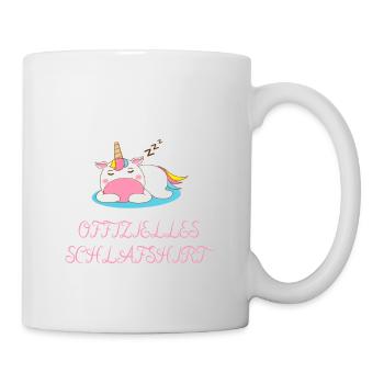 OFFIZIELLES SCHLAFSHIRT - Tasse - Weiß - Rechts