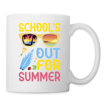 Schule Aus Für Den Sommer Hell coole shirts ch /at - Tasse - Weiß - Rechts