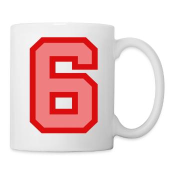 Cool Retro Retrostyle Jersey Number Back Number - Mug - white - Right