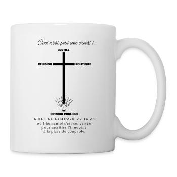 ceci n est pas une croix - Mug blanc - blanc - Droite