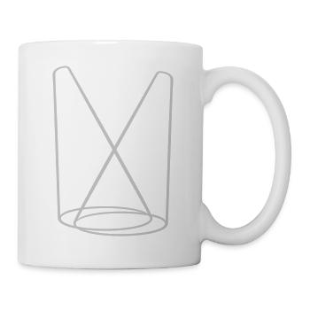Lampe Bühne 2 Scheinwerfer - Tasse - Weiß - Rechts