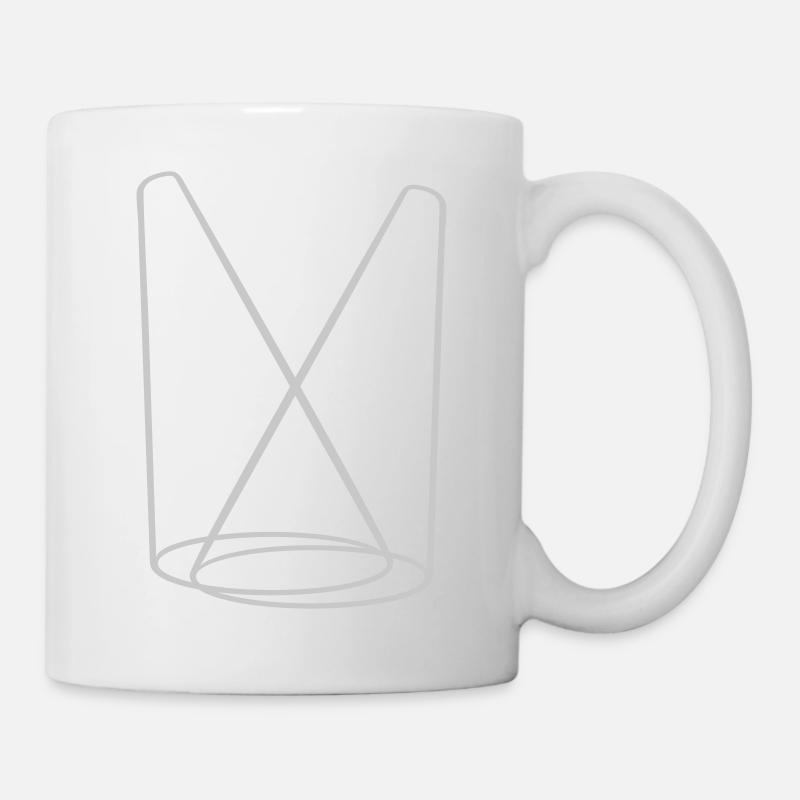 Lampe Bühne 2 Scheinwerfer - Tasse - Weiß