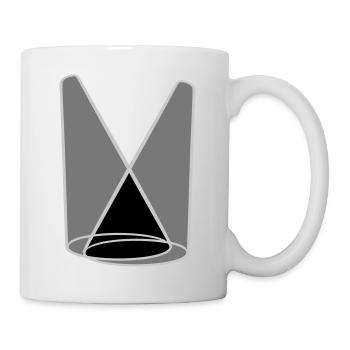 Bühne 2 Scheinwerfer Lichtkegel - Tasse - Weiß - Rechts