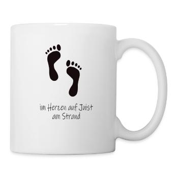 Im Herzen auf Juist - Tasse - Weiß - Rechts