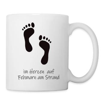 Im Herzen auf Fehmarn - Tasse - Weiß - Rechts