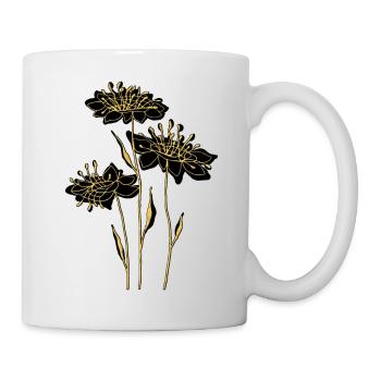 Fleur - Mug blanc - blanc - Droite