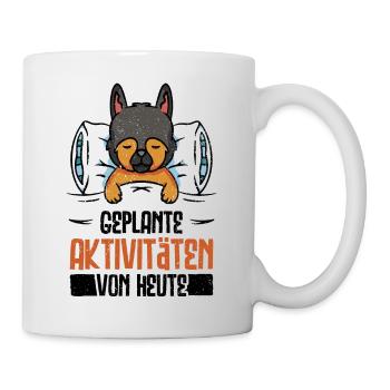 Geplante Aktivitäten Heute deutscher schäferhund - Tasse - Weiß - Rechts