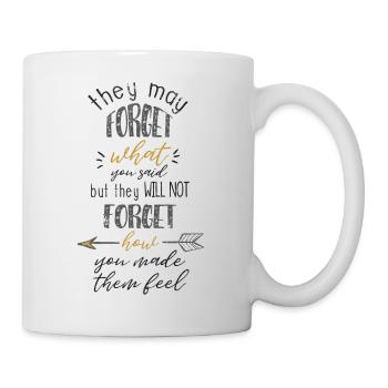TEACHERS DON'T FORGET FEEL SAYING MOTIF GIFT - Mug - white - Right
