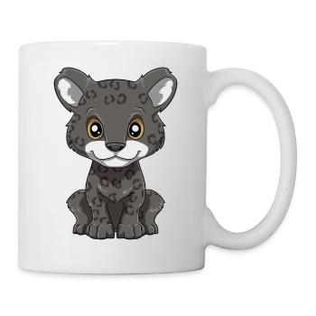 Niedlicher Baby Panther - Tasse - Weiß - Rechts