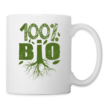 100 % Bio, agriculture biologique, producteur bio - Mug blanc - blanc - Droite