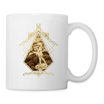 Lyon France Ville Skyline Or Accueil Amour - Mug blanc - blanc - Droite