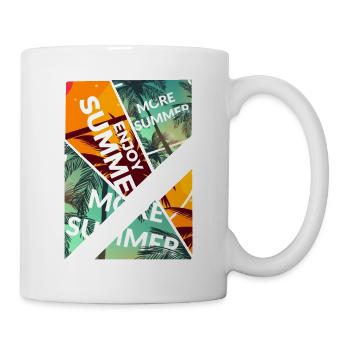 La Palma Sommer Sonne Strand Meer Palmen Kanaren - Tasse - Weiß - Rechts