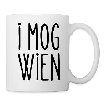 I mog Wien - Ich mag Wien #wienliebe T-Shirt - Tasse - Weiß - Rechts