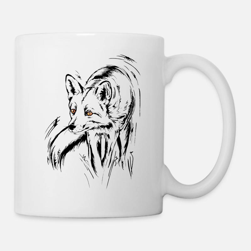 renard, renard roux - Mug blanc - blanc