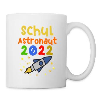 Weltall Schulastronaut 2022 T shirt - Tasse - Weiß - Rechts