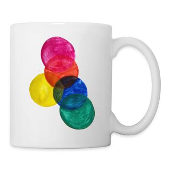 Coloured Circles - Tasse - Weiß - Rechts