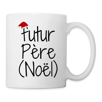 Futur père noël cadeau futur papa - Mug blanc - blanc - Droite