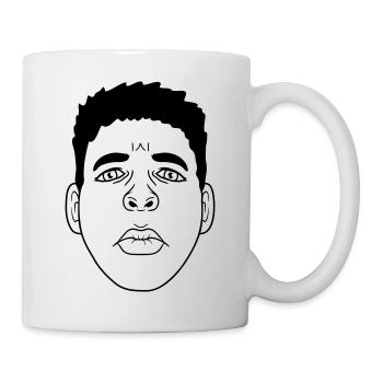 Kiss mouth sad face design - Mug blanc - blanc - Droite