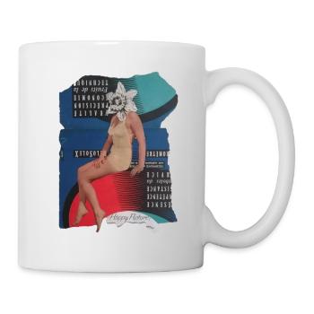 happy picture spread - Mug - white - Right