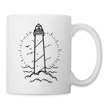 LEUCHTTURM TATTOO - Tasse - Weiß - Rechts