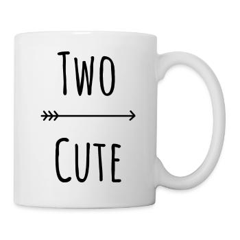 Zwei süße - Tasse - Weiß - Rechts