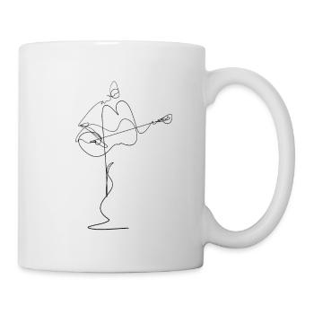 Guitare - Mug blanc - blanc - Droite