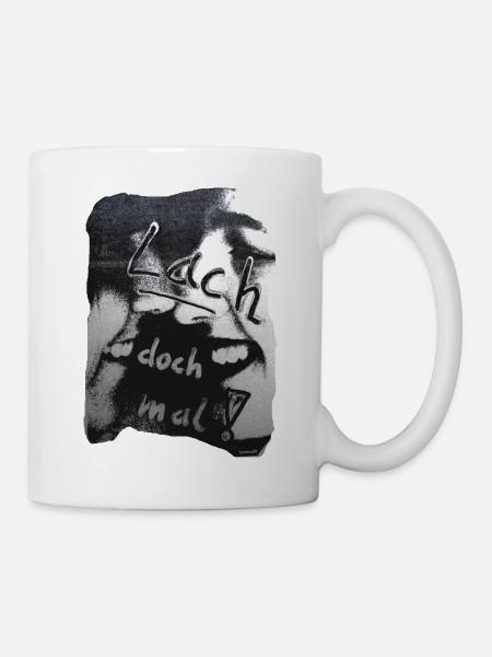 TOMZOFF Lach doch mal! - Tasse - Weiß