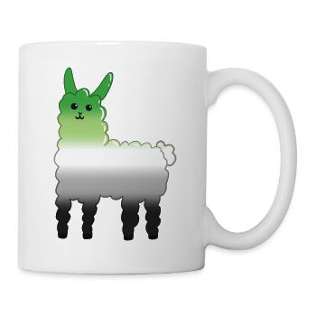 Lama Aro - Tasse - Weiß - Rechts