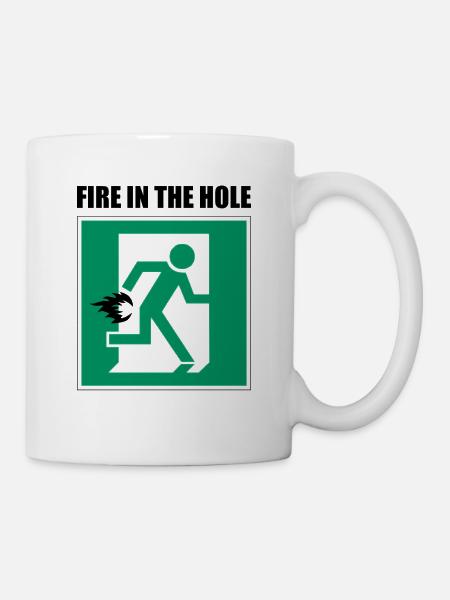 Fire in teh Hole - Mug - white