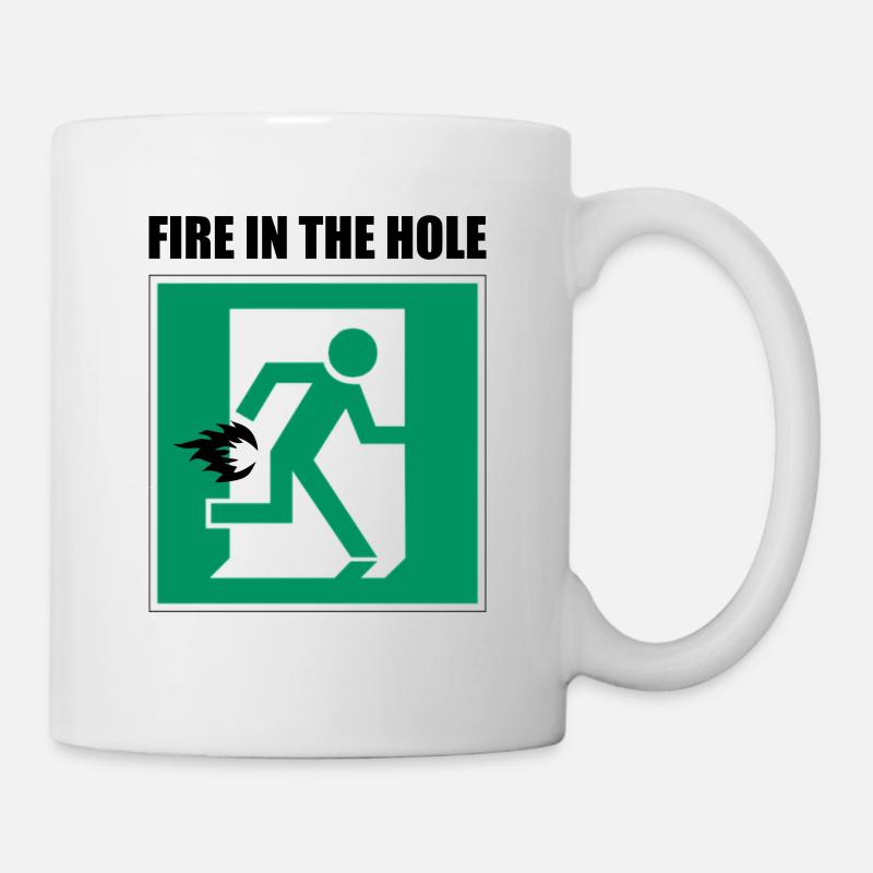 Feu dans le trou - Mug blanc - blanc